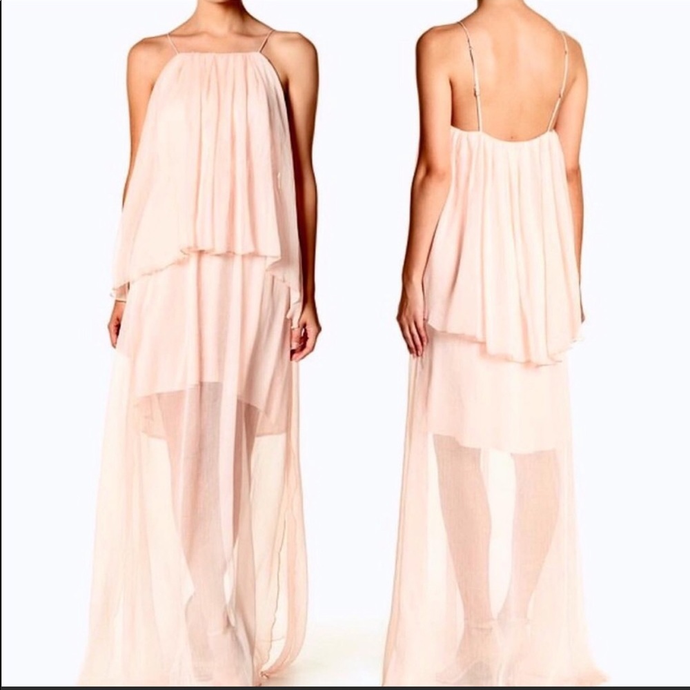 The Jetset Diaries Lanza dress in blush
